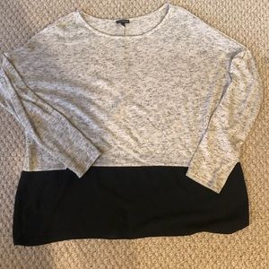 Express Top Gray and Black